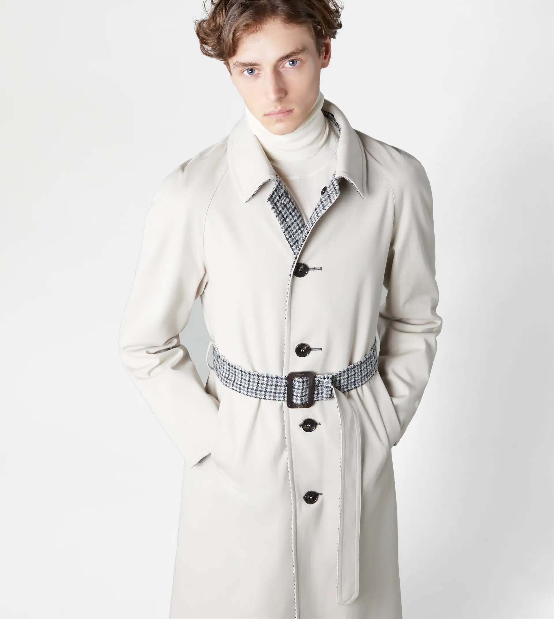 REVERSIBLE TRENCH COAT - BLACK, GREY, WHITE - 7