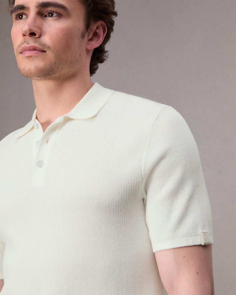 Harvey Cotton Knit Short Sleeve Polo Classic Fit Polo 6