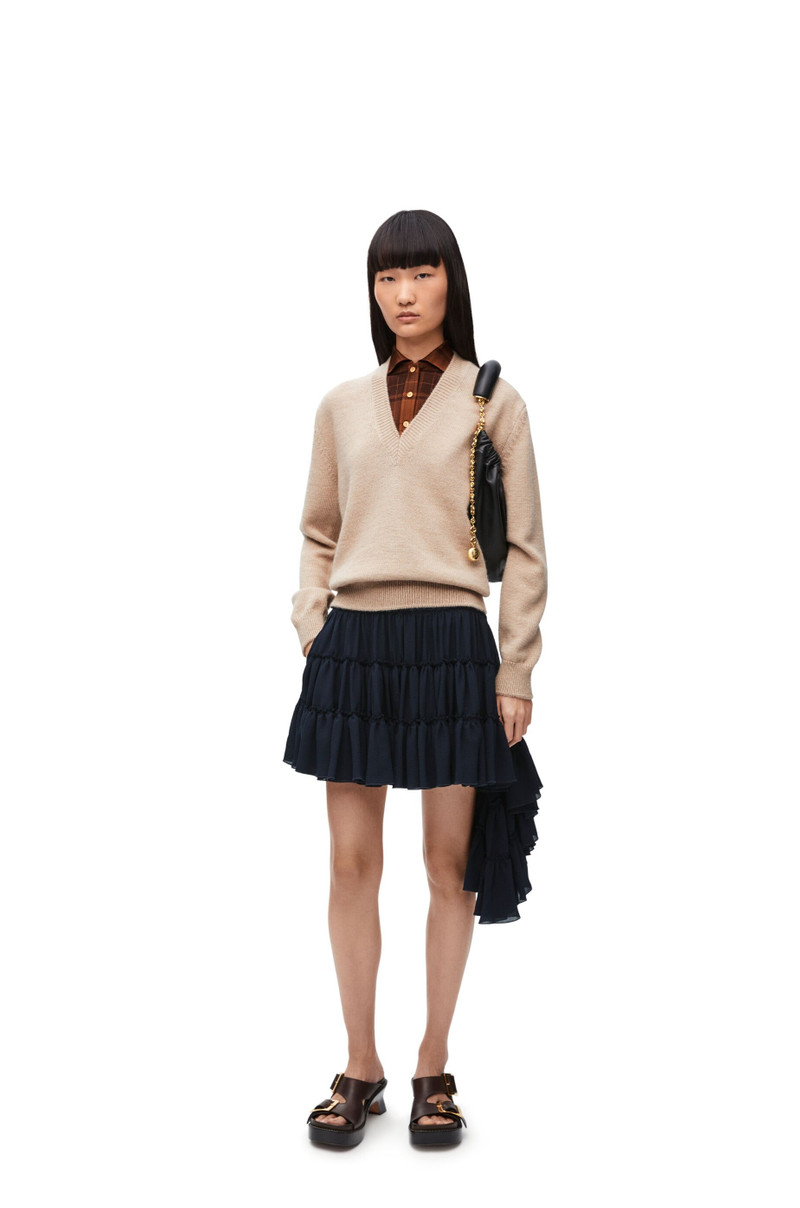 Loewe Ruffled skirt in silk outlook