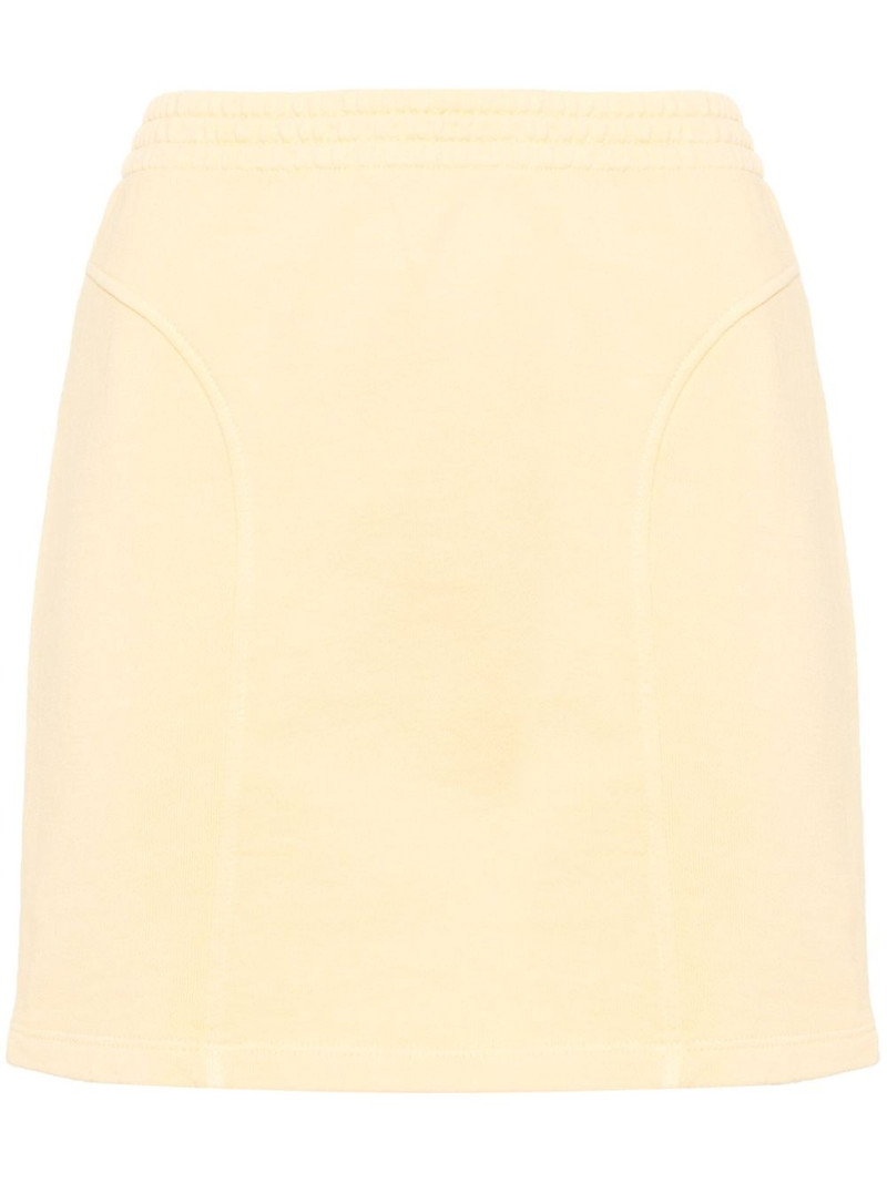 logo-embroidered mini skirt 1