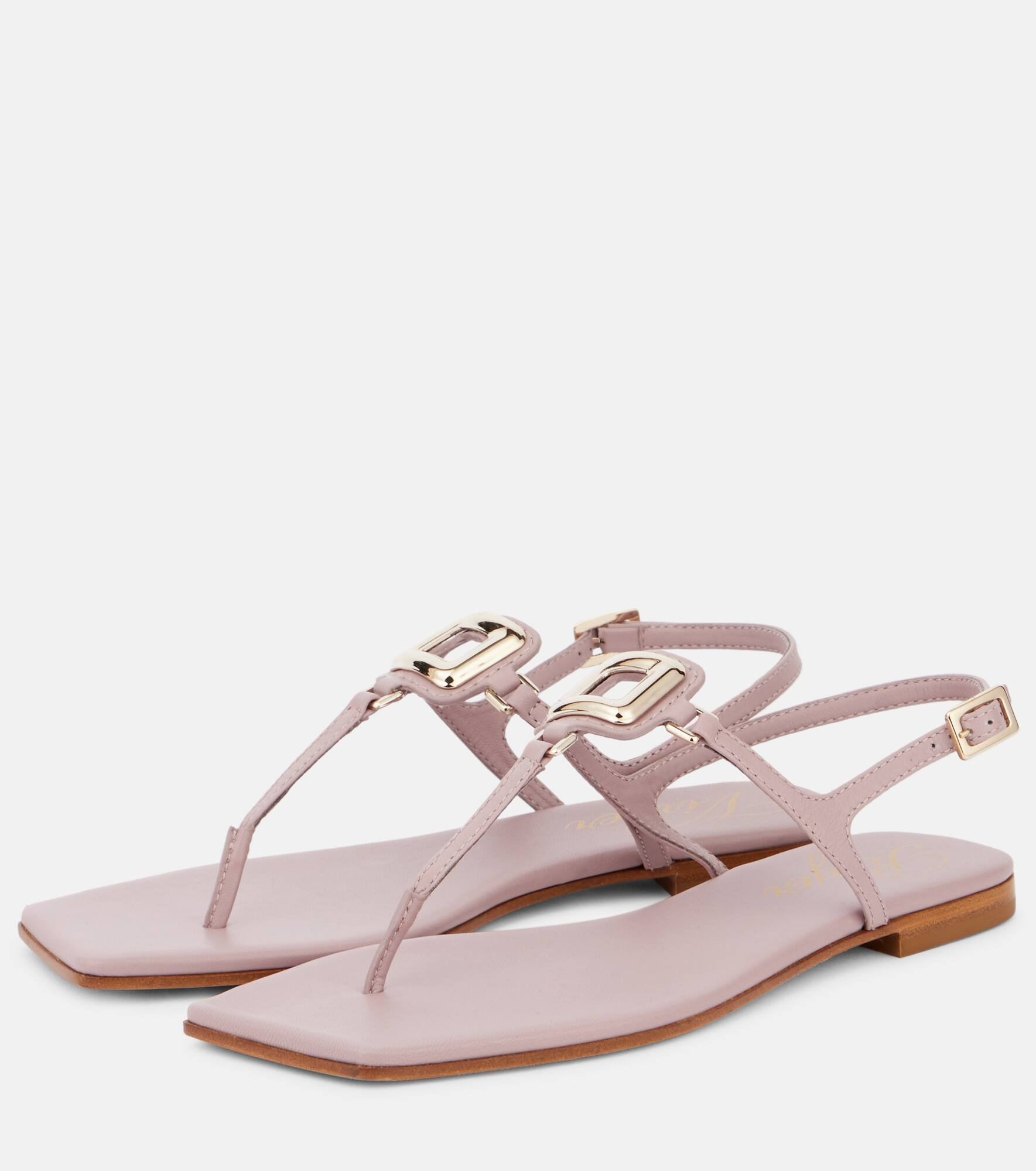 Viv' By The Sea leather thong sandals - 4
