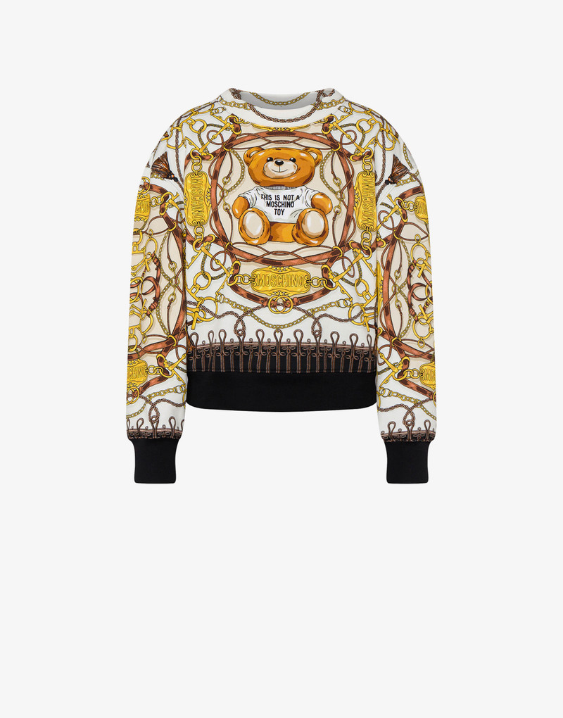 MILITARY TEDDY SCARF COTTON SWEATSHIRT 1