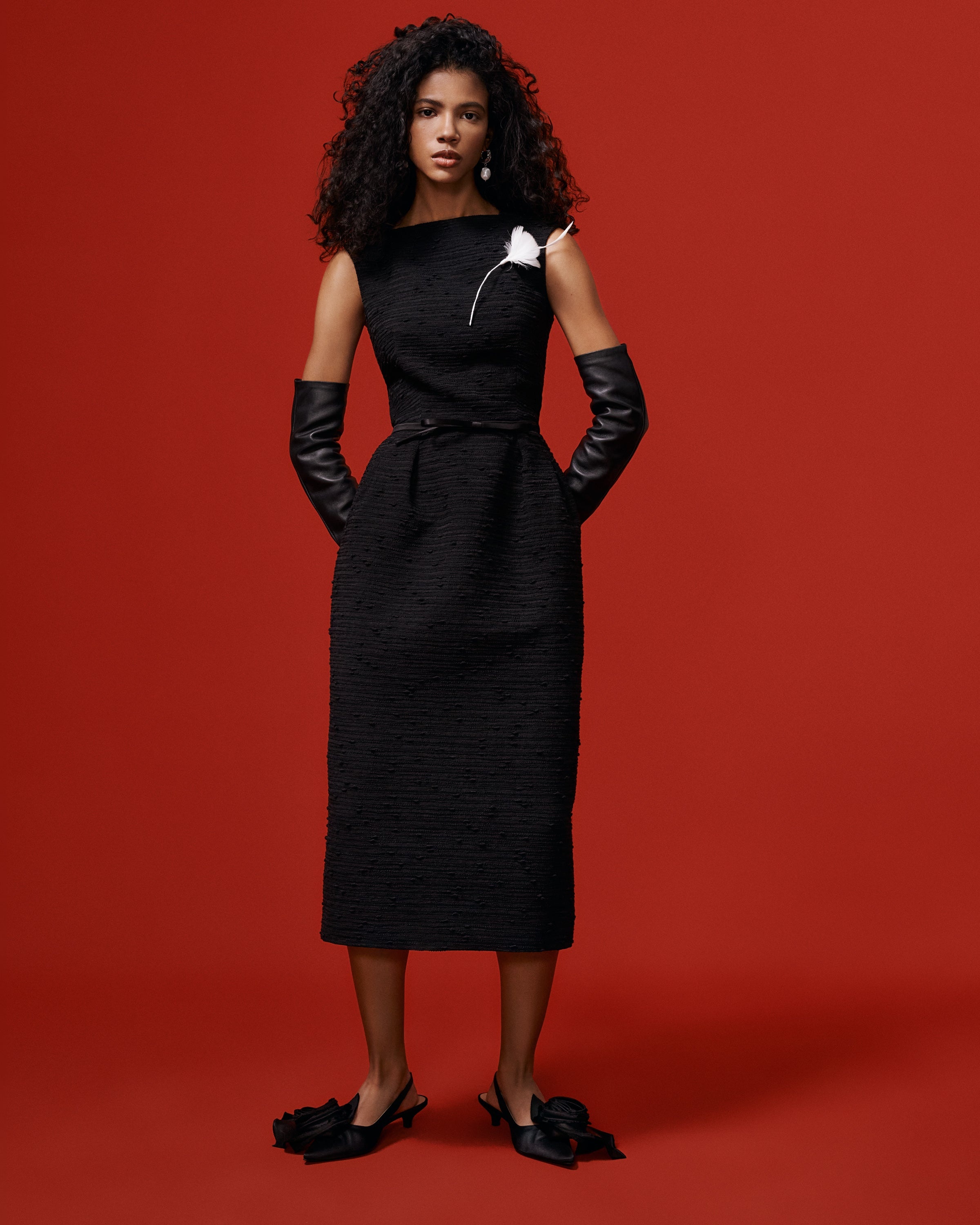 SLEEVELESS MIDI PENCIL DRESS - 5