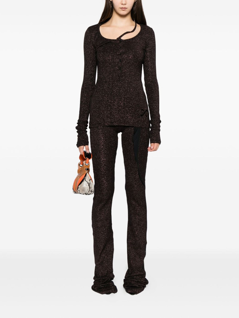 OTTOLINGER glitter-effect trousers outlook