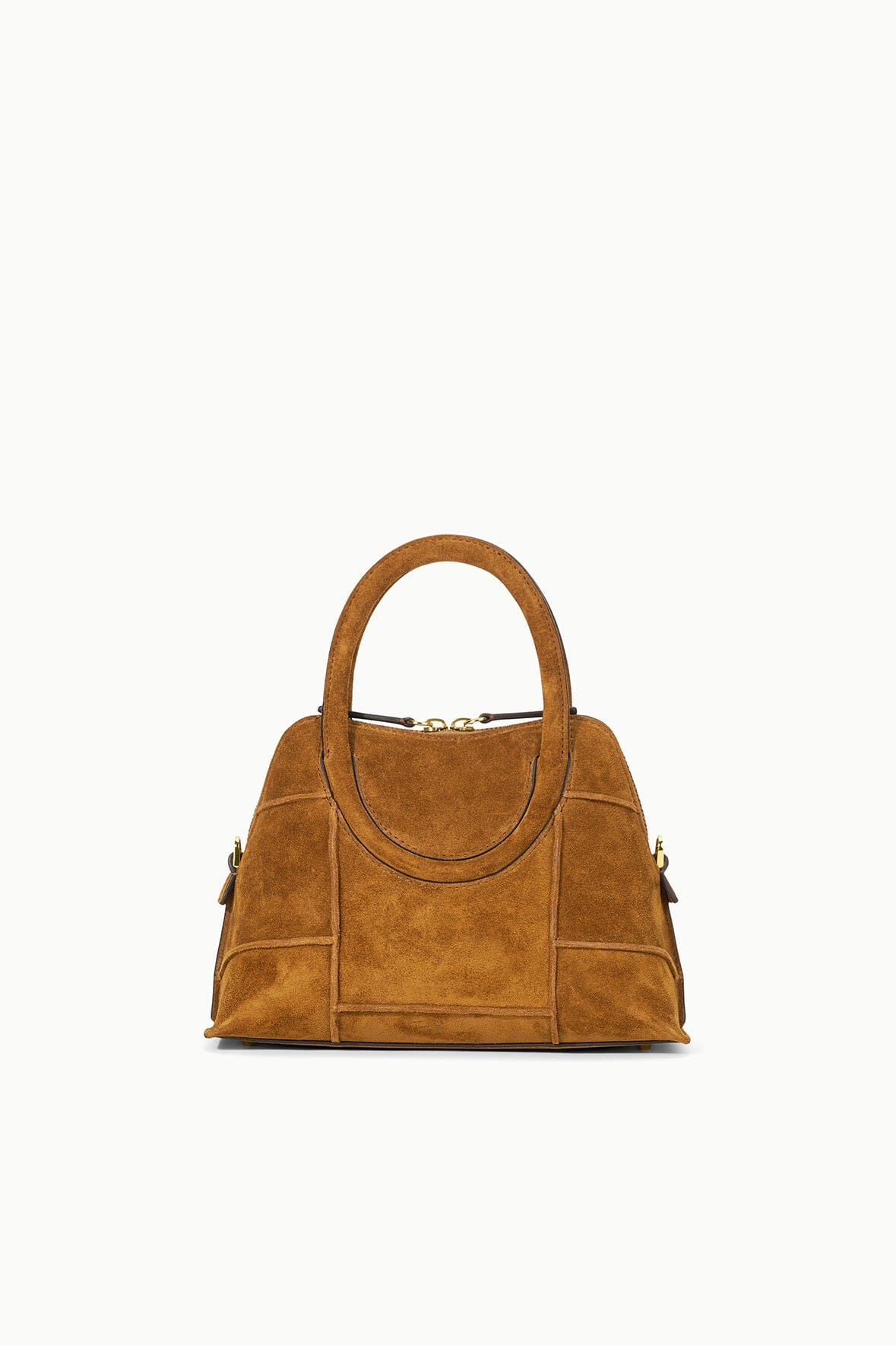 STAUD NAOMI MINI SATCHEL TAN SUEDE - 7