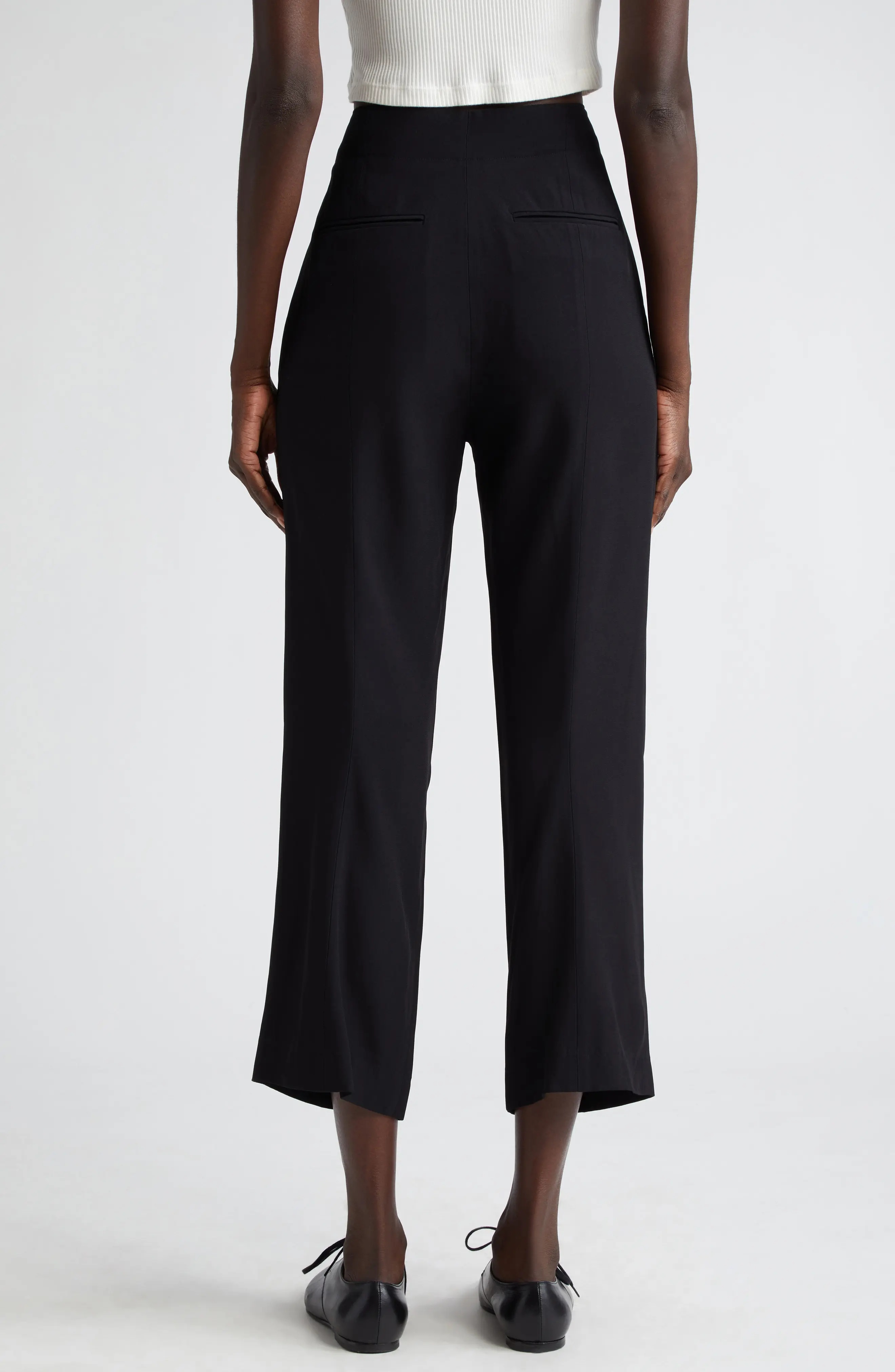 Cheval Crepe Crop Pants - 3