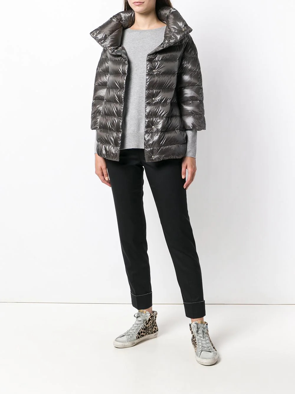 feather down puffer jacket - 2