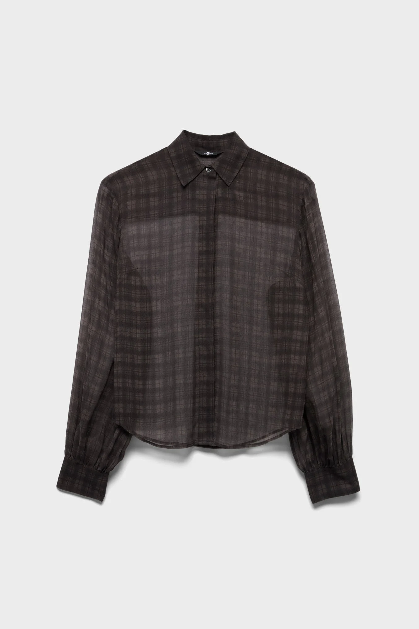 BALLOON SLEEVE SHIRT in Cotton Silk - 1