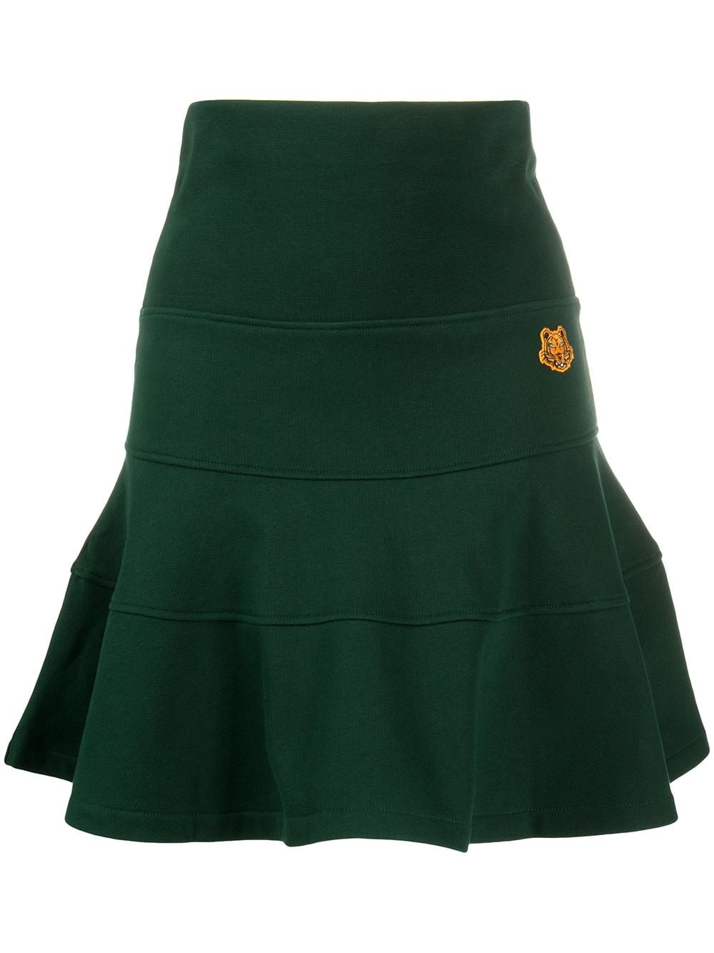 tiger patch flared skirt - 1