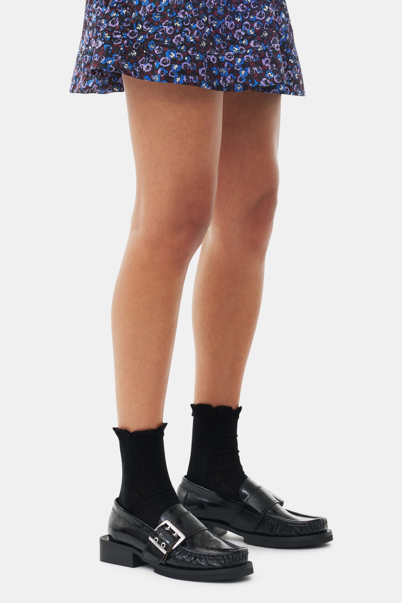 BLACK FEMININE BUCKLE LOAFERS - 3