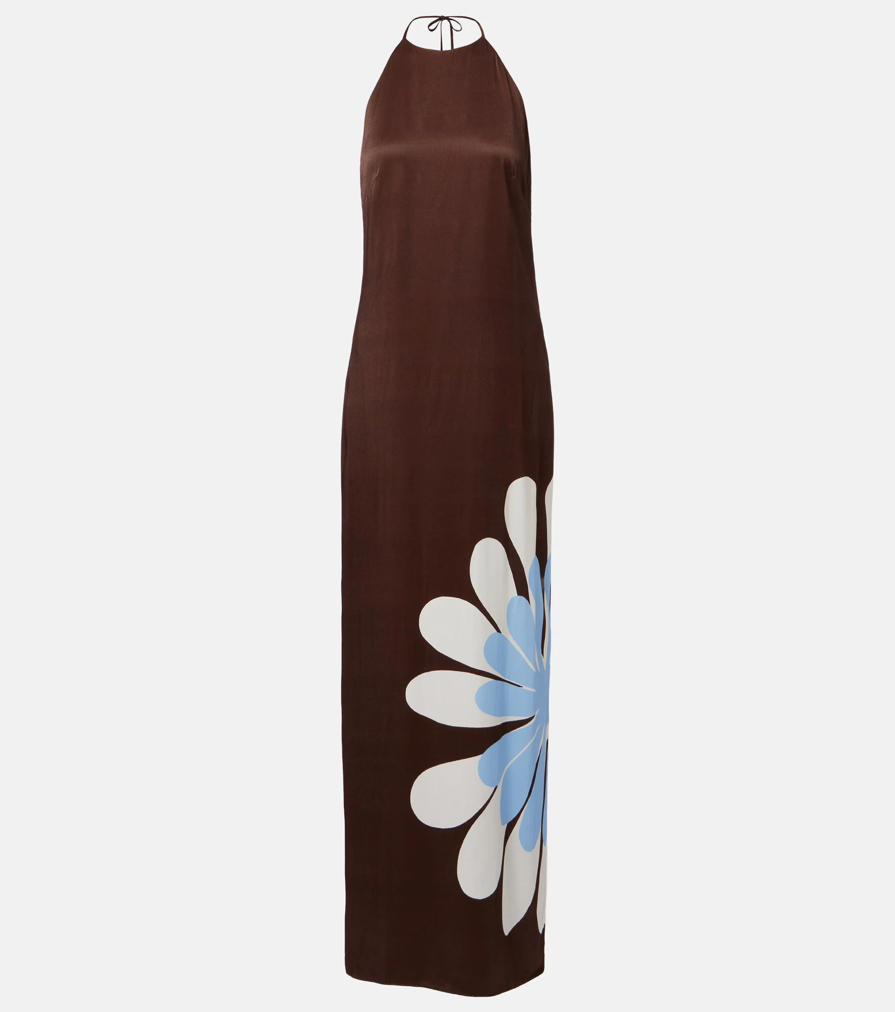 Agnes floral halterneck maxi dress - 1