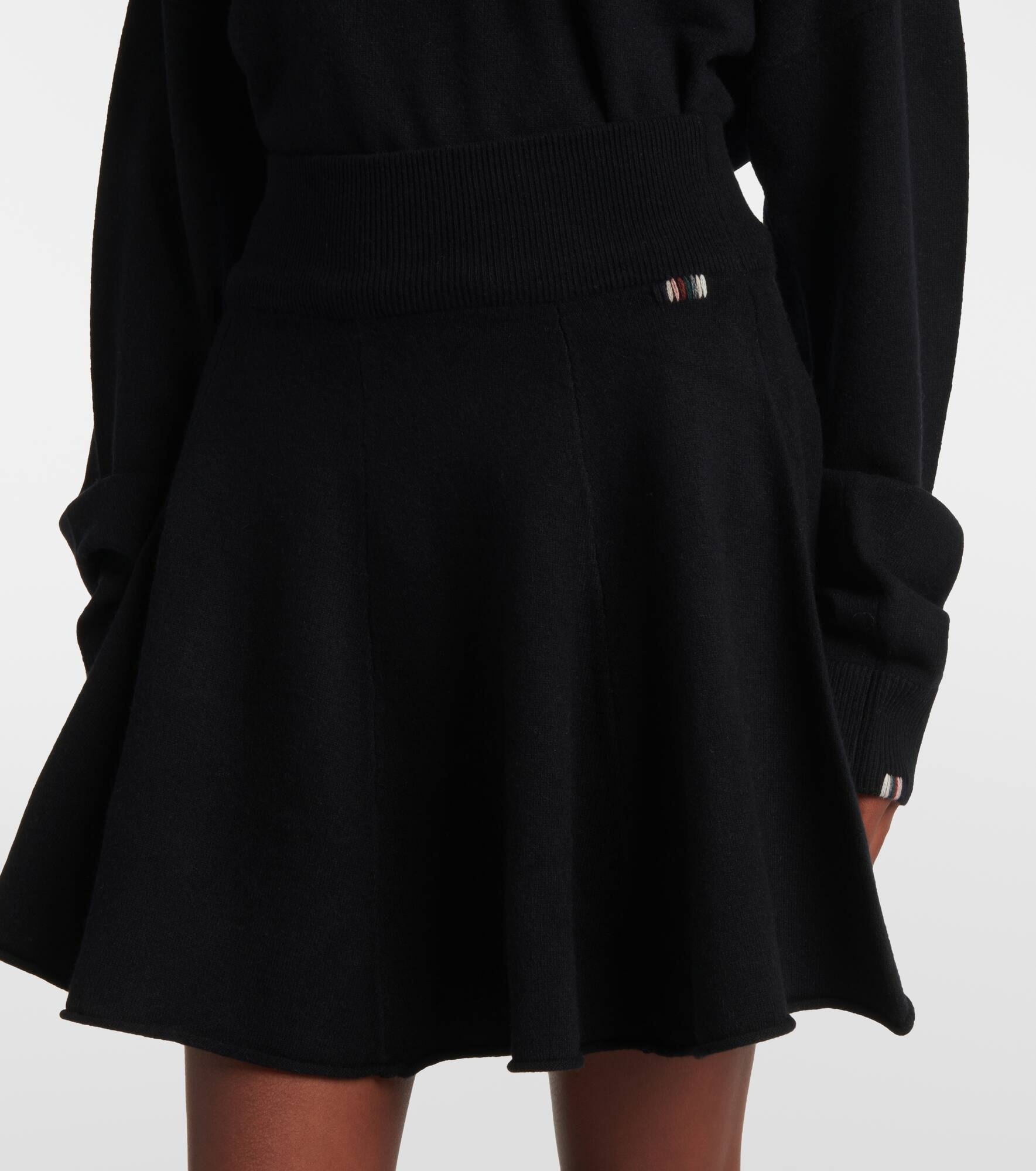 N°379 Girl cashmere-blend miniskirt - 4
