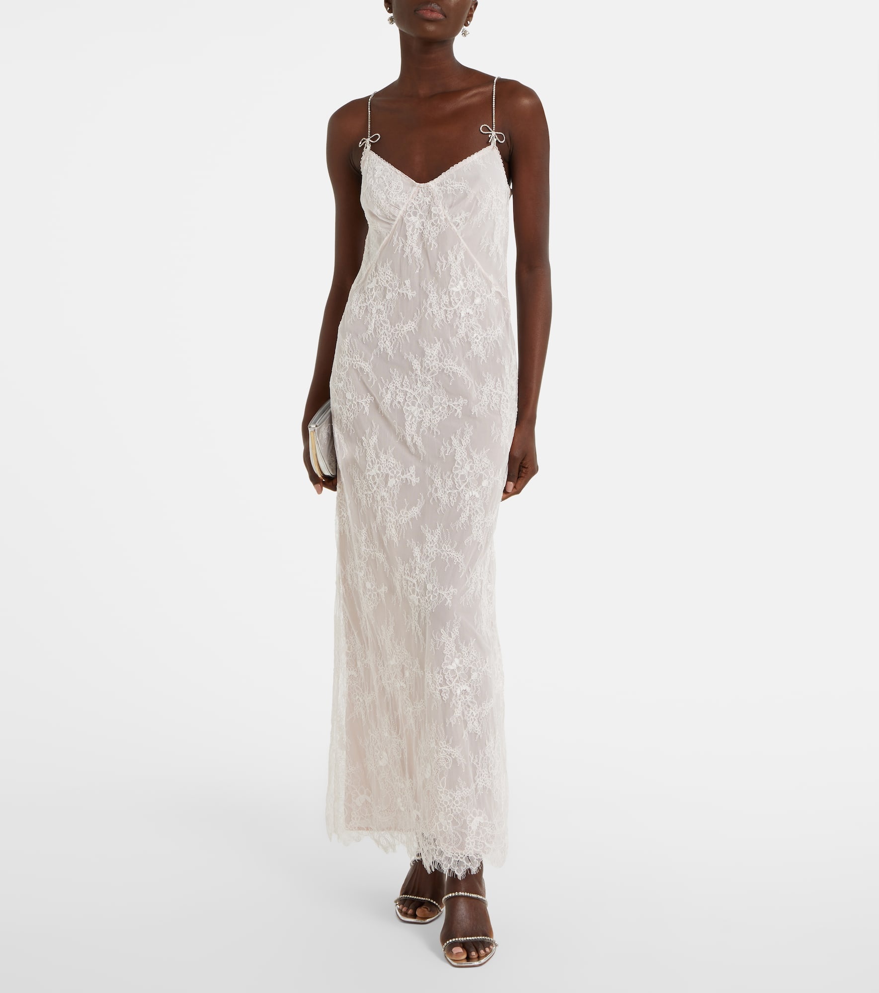 Rebrode embellished lace maxi dress - 2
