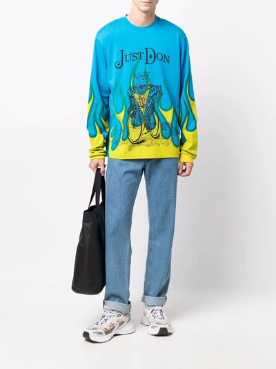 Just Don logo graphic print sweatshirt outlook