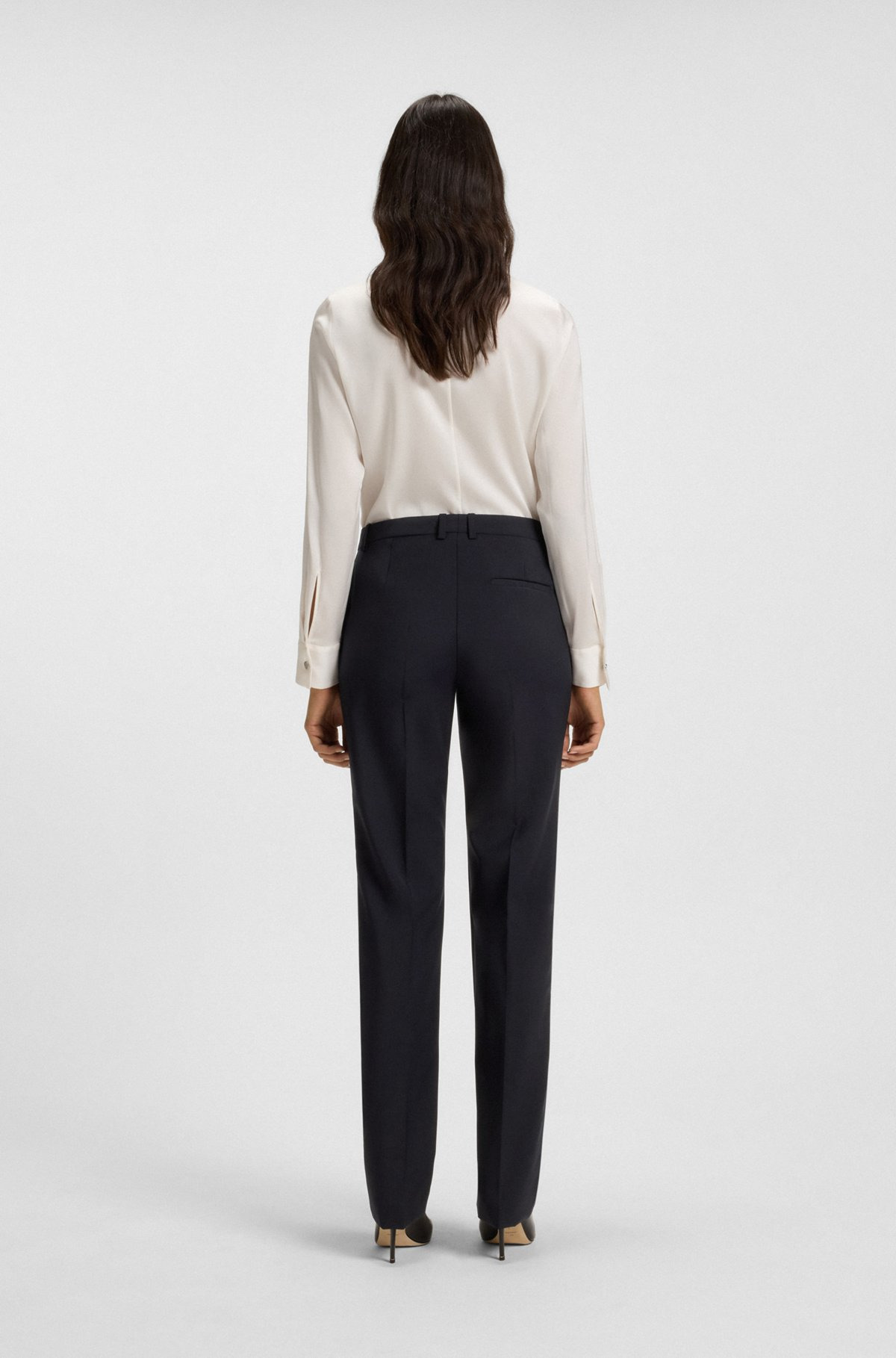 REGULAR-FIT PANTS IN ITALIAN VIRGIN WOOL - 4