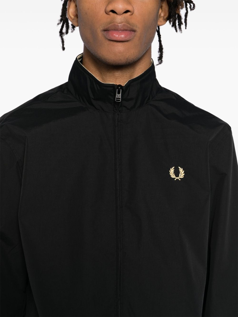 スピードトレーナーfredperry The Brentham Cropped Fishing Parka - Warm Stone | Mens Coats & Jackets