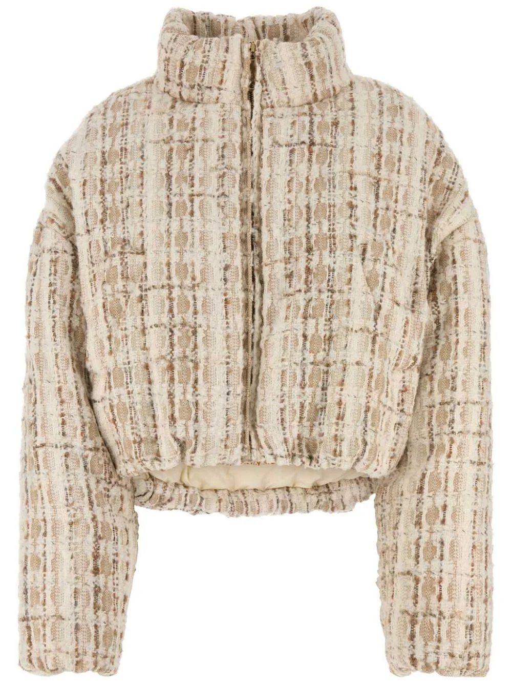 embroidered tweed jacket - 1