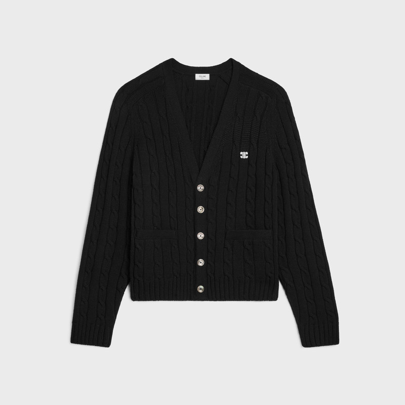 triomphe cardigan 에 케이블 니트 cashmere 1