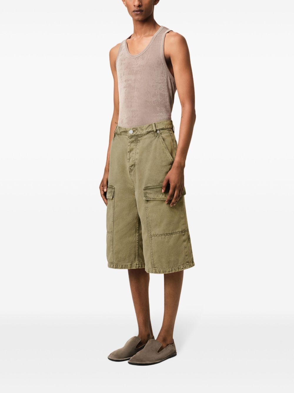 wide-leg Bermuda shorts - 3
