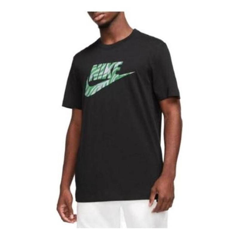 Nike Sportswear 티셔츠 '블랙 그린' FB9820-010 - 1