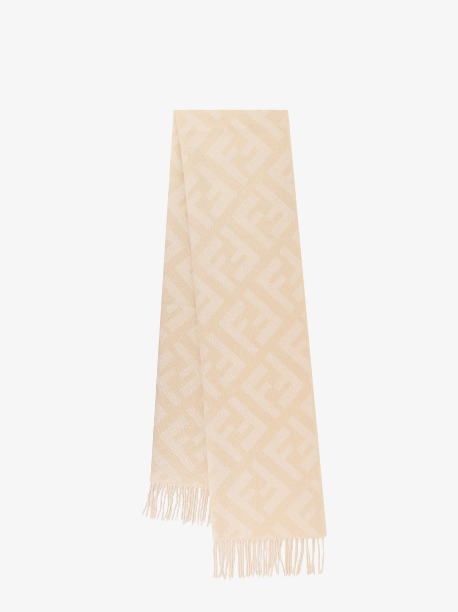 Cashmere Scarf With Ff Motif - 1