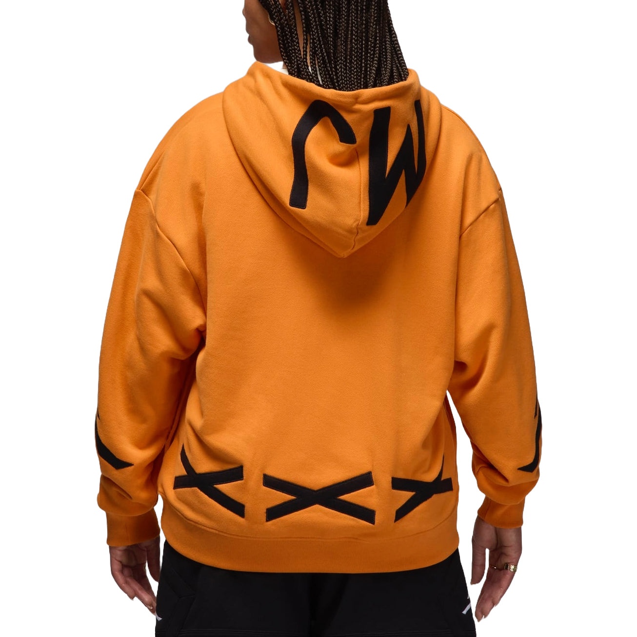 Air Jordan x Nina Chanel Fleece Asia Sizing 'Alpha Orange' FZ7515-806 - 2