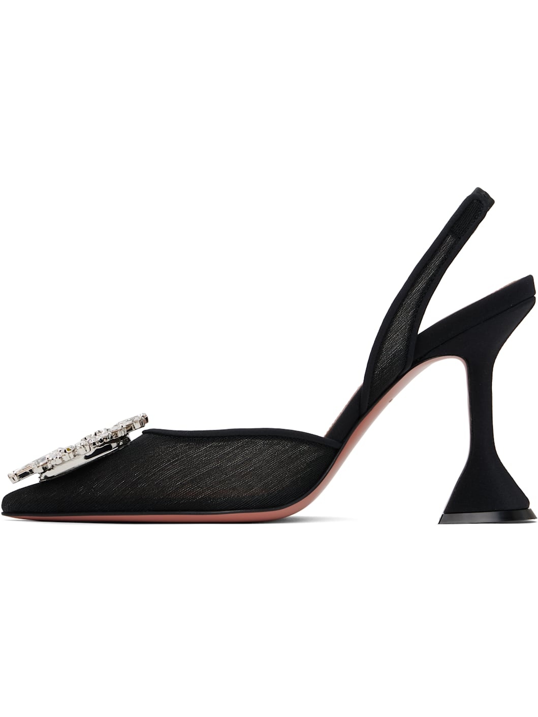 Black Begum Mesh Sling 95 Heels - 3