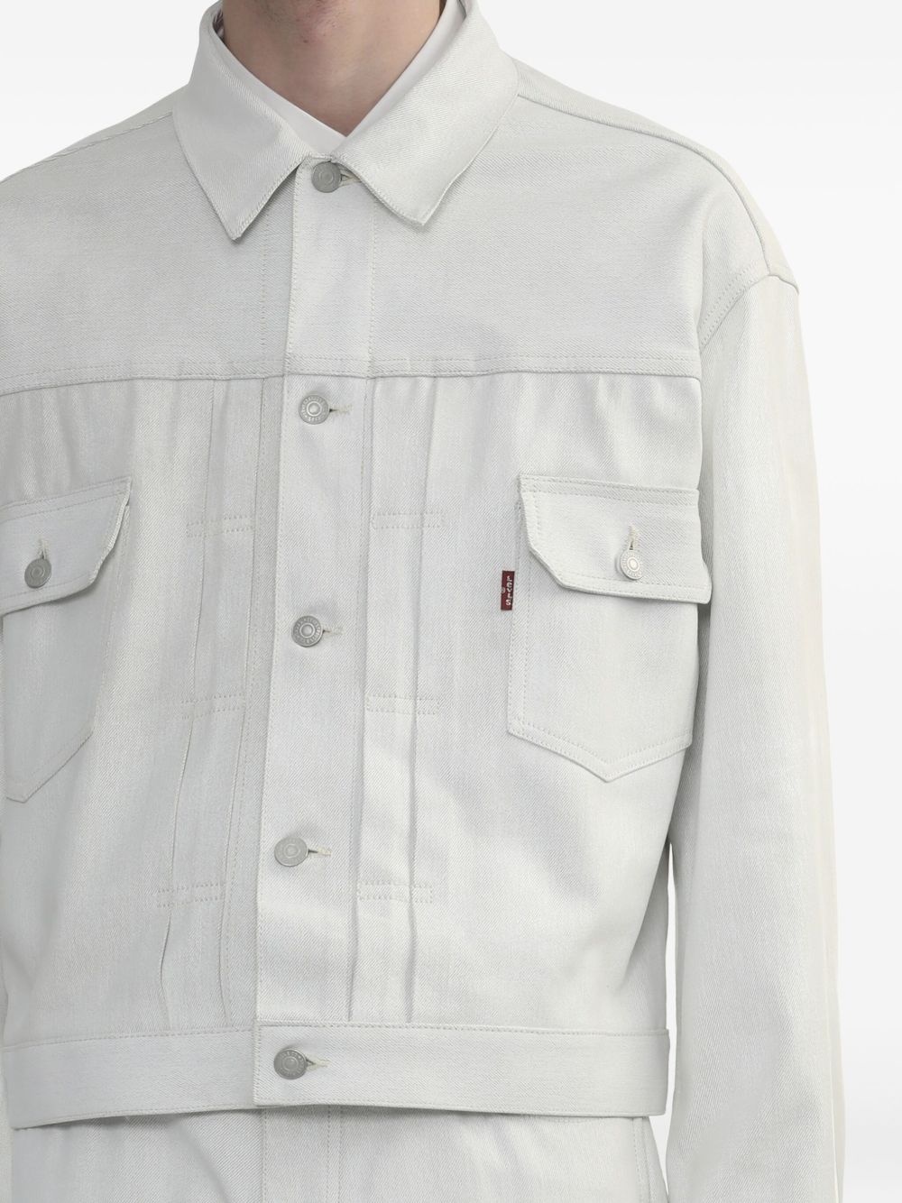 button-fastening jacket - 5