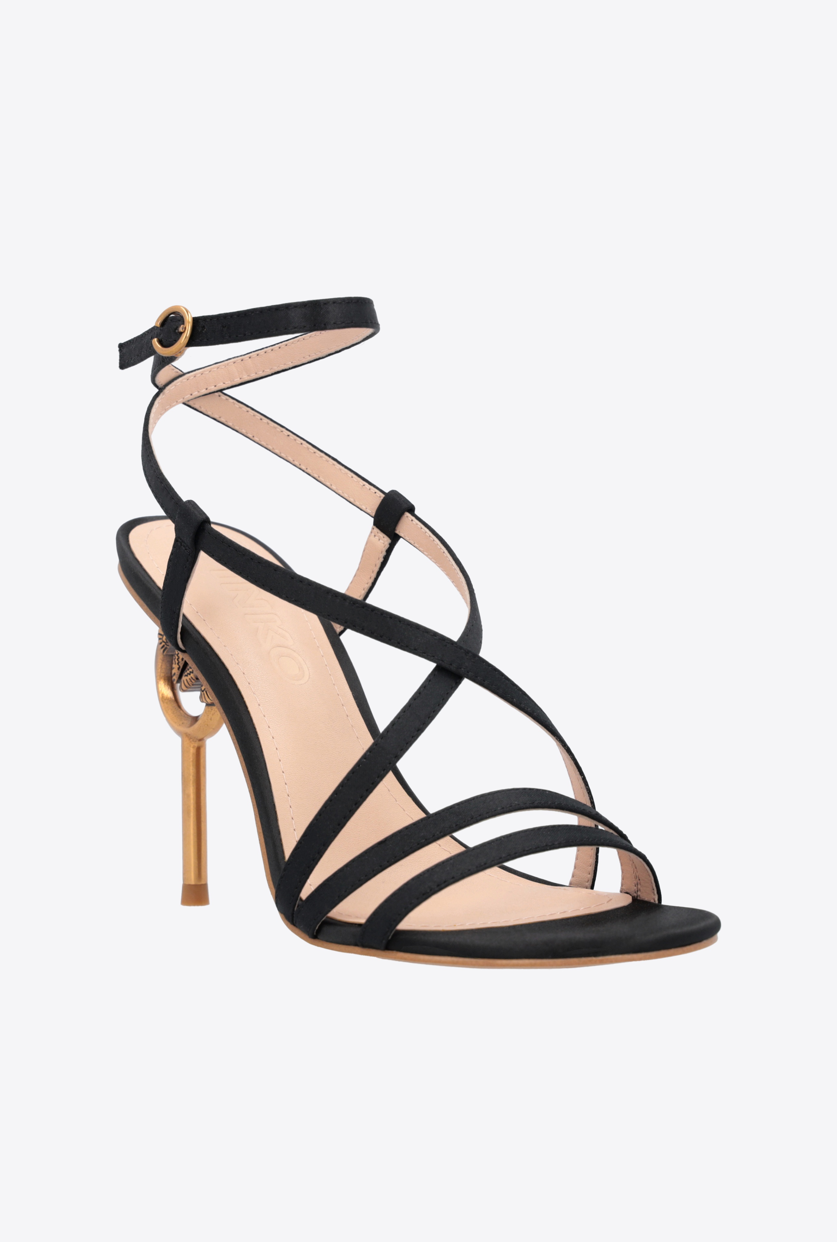 LOVE BIRDS HEELED SATIN SANDALS - 2