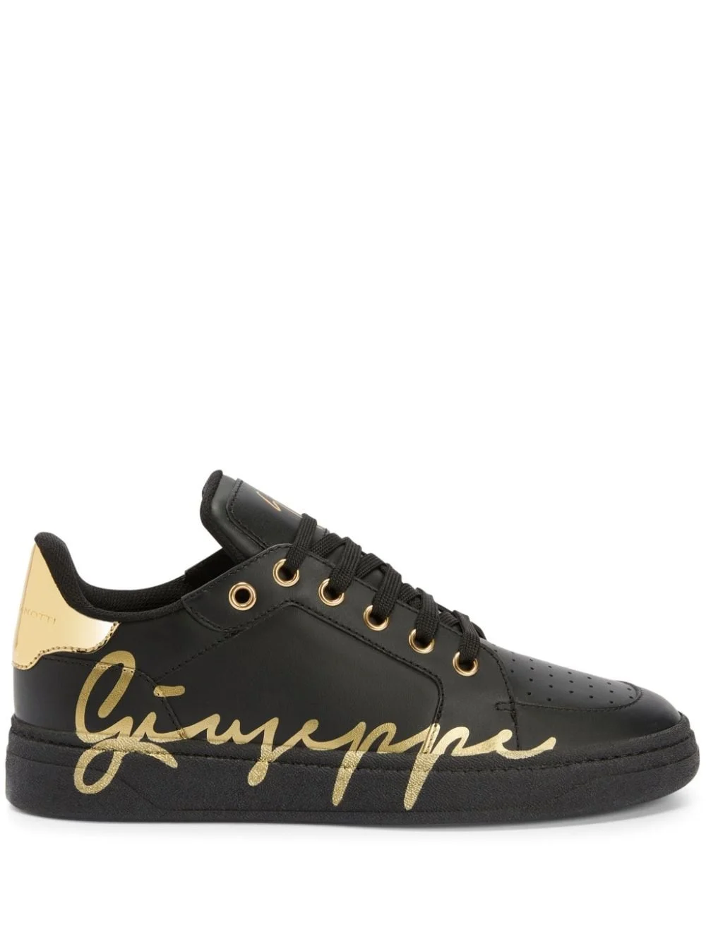 Gz94 logo-print leather sneakers - 1