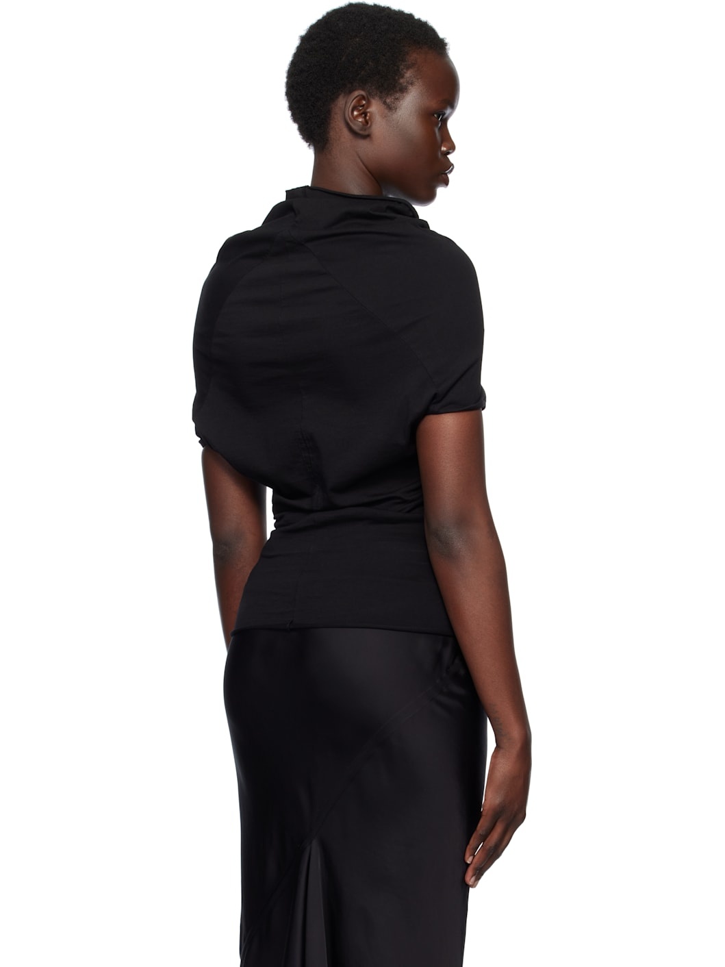 Black Hollywood Jersey Shroud T-shirt - 3