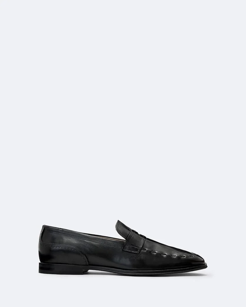JULES HAND-STITCHED LEATHER LOAFERS - 1