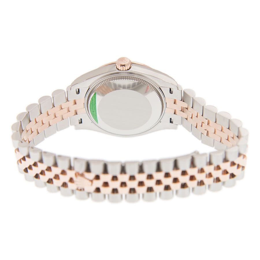 Rolex Datejust 31 Chocolate Diamond Dial Automatic Ladies Steel and 18kt Everose Gold Jubilee Watch  - 5