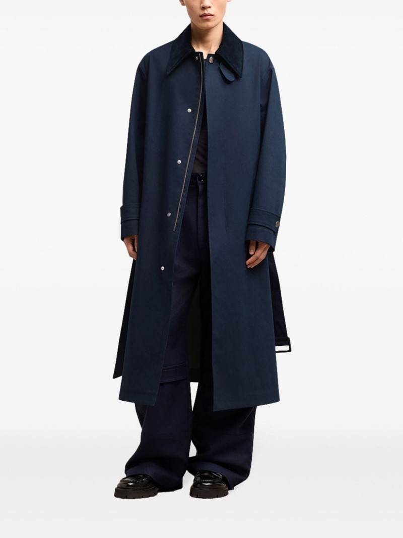 AMI Paris belted cotton trench coat outlook