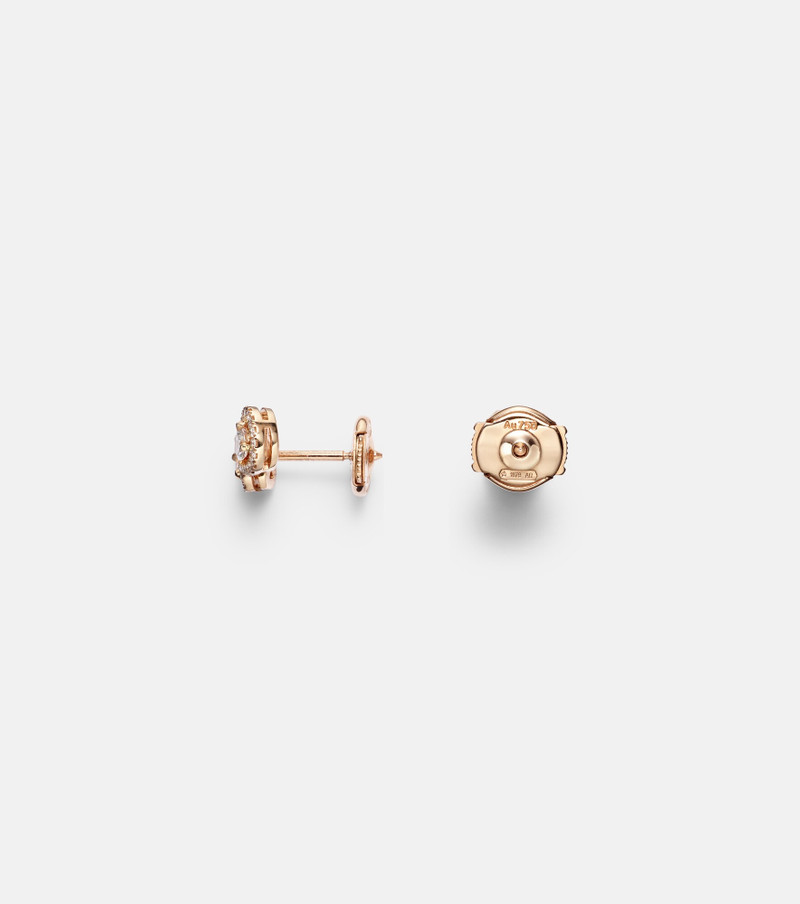 My Twin 1+2 18kt rose gold earrings with diamonds 4