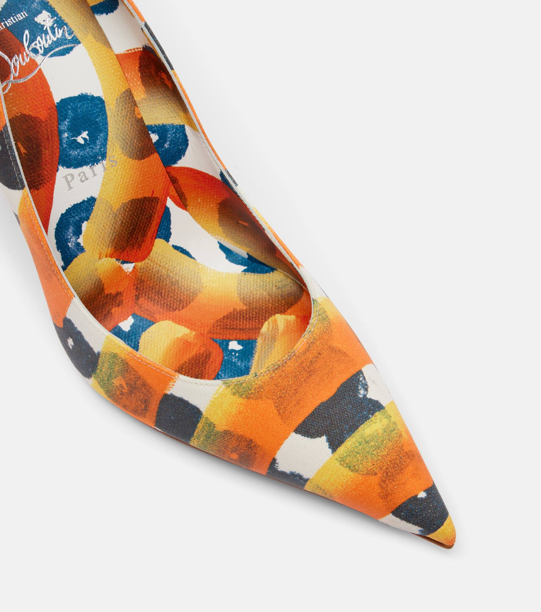 Miss Z 100 printed satin crêpe pumps - 5