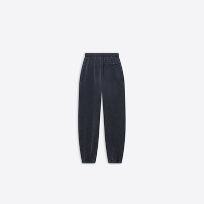 BALENCIAGA Men's Sporty B Stretch Knee Sweatpants in Black outlook