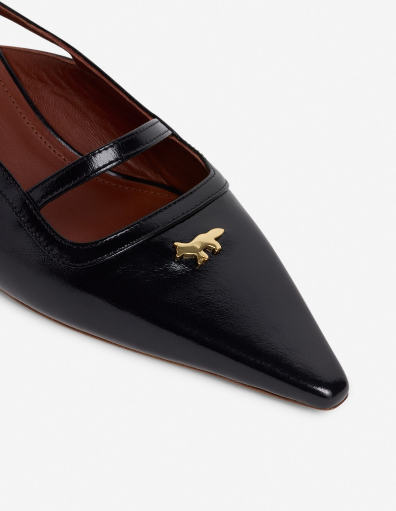 FESTIVE LEATHER POINTY SLING BACK 5