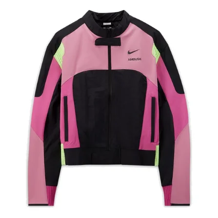 (WMNS) Nike x Ambush Motorcycle Jacket 'Magic Flamingo' CV0545-693 - 1