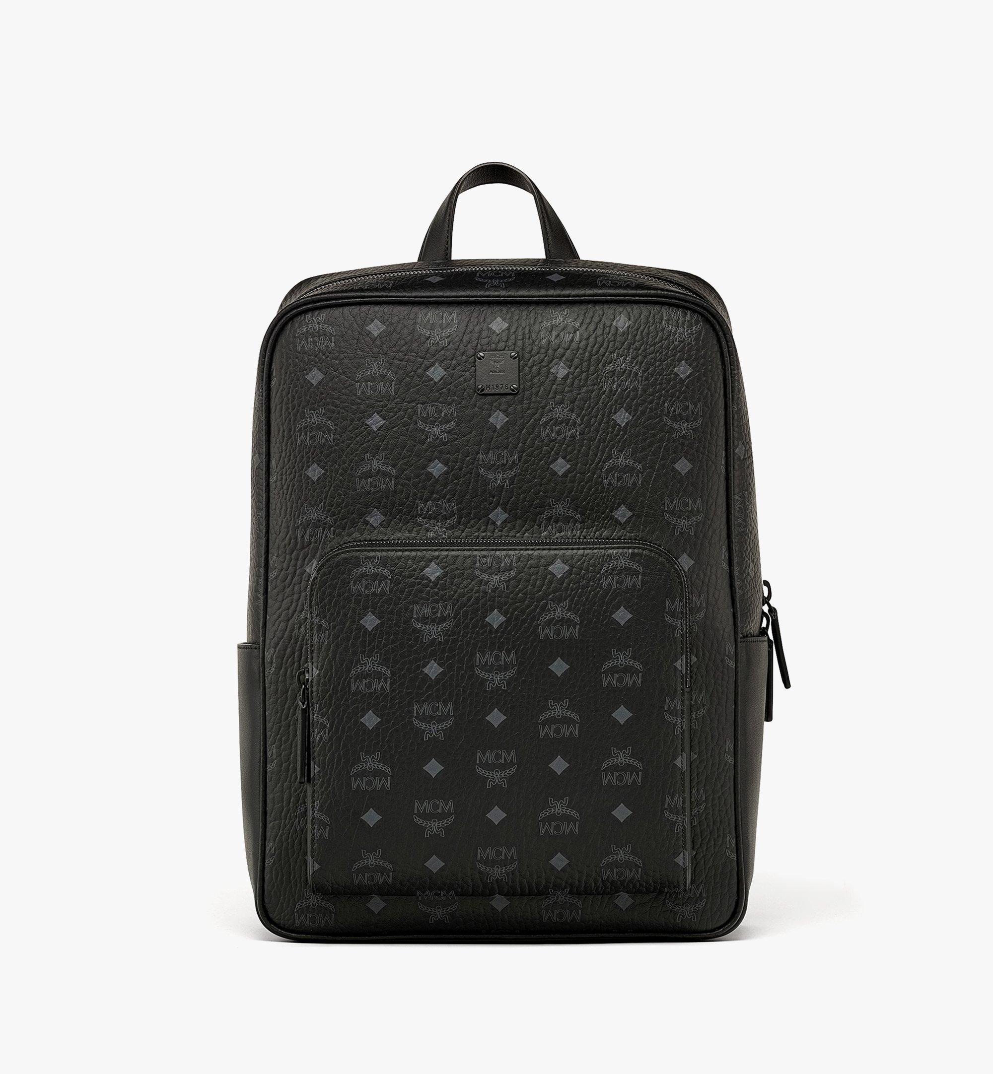 Shop MCM Cubic Logo Nylon Backpack