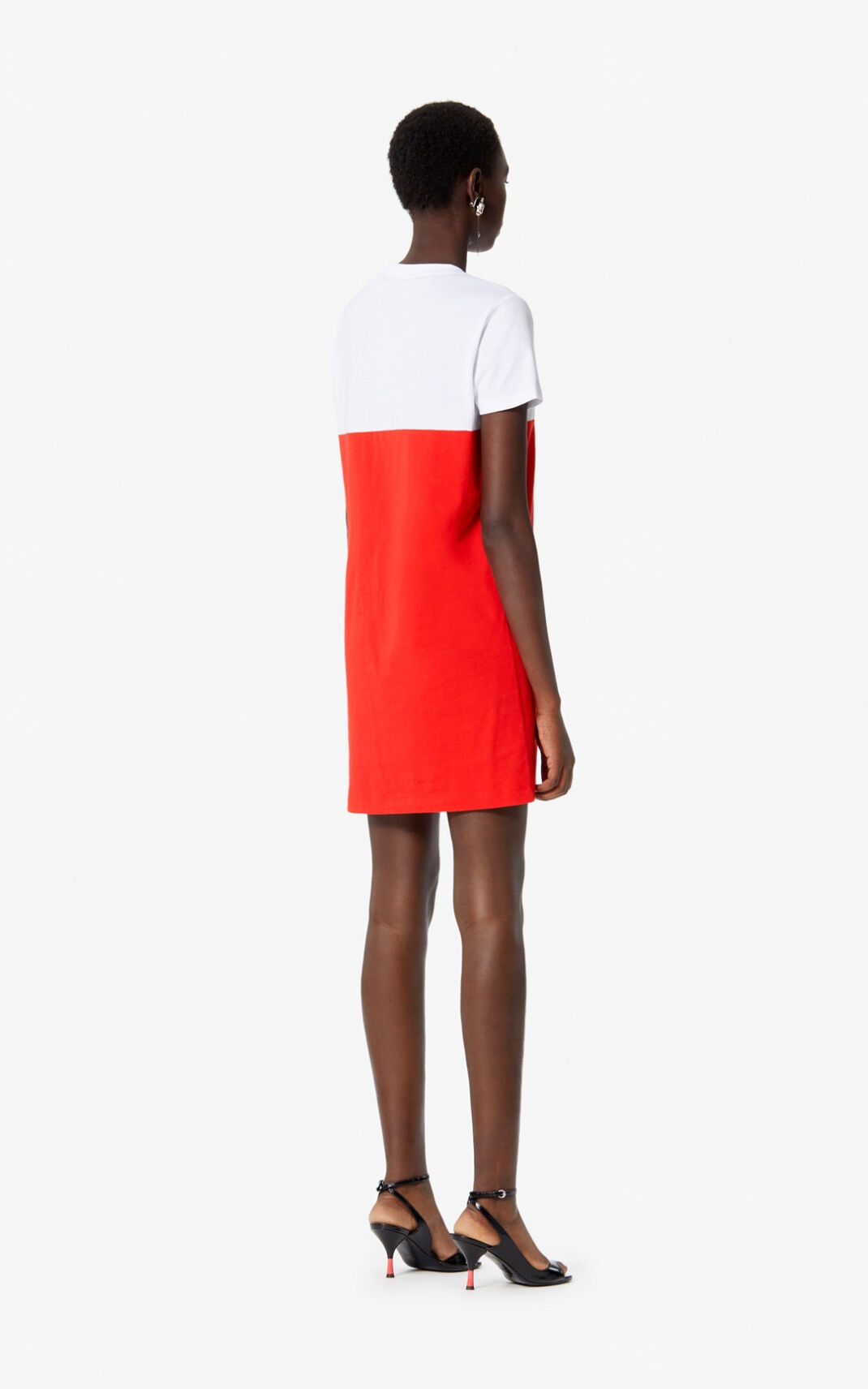 Colorblock Tiger' t-shirt dress - 4