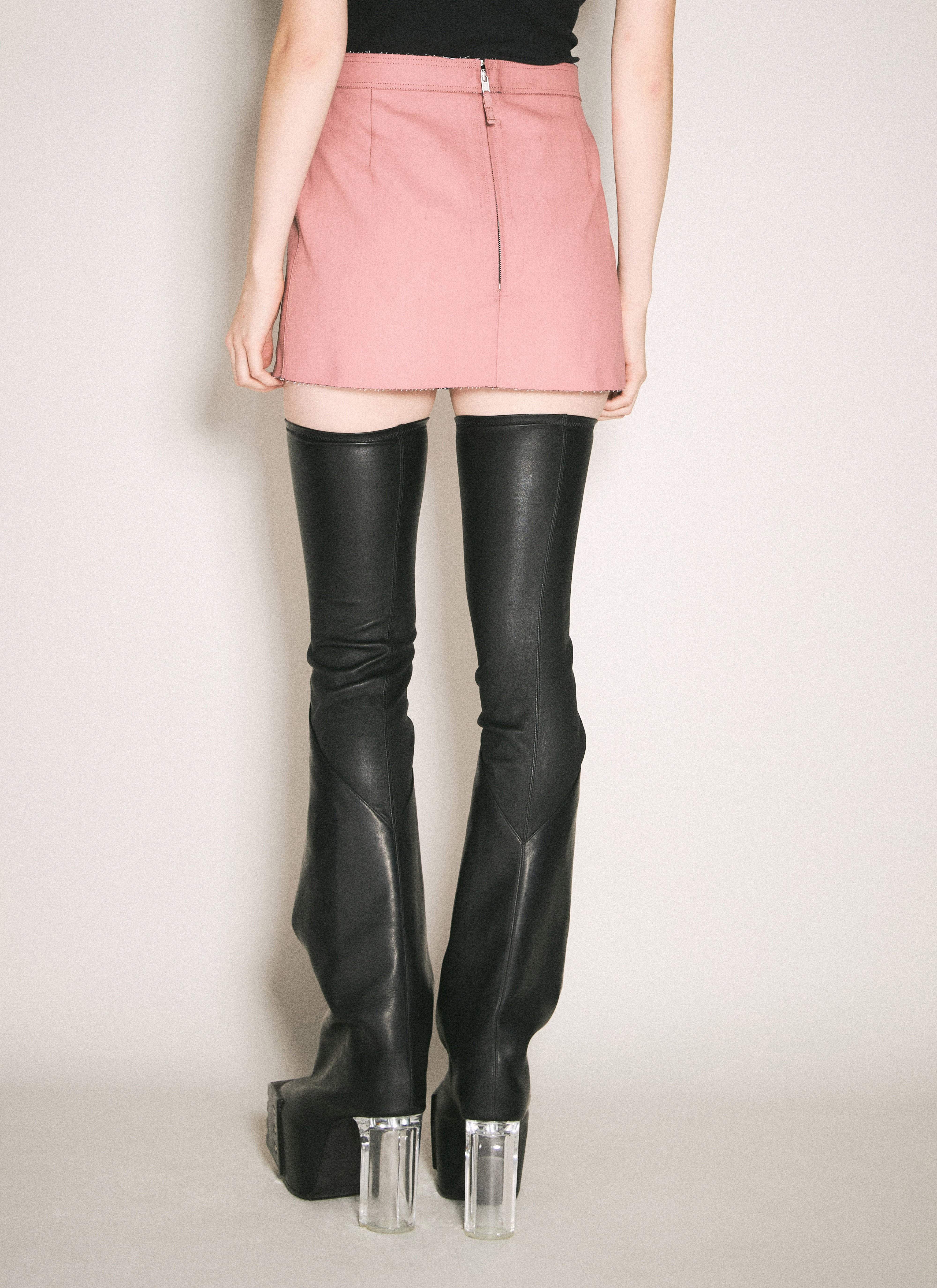 Rick Owens Women Coated Mini Skirt - 6