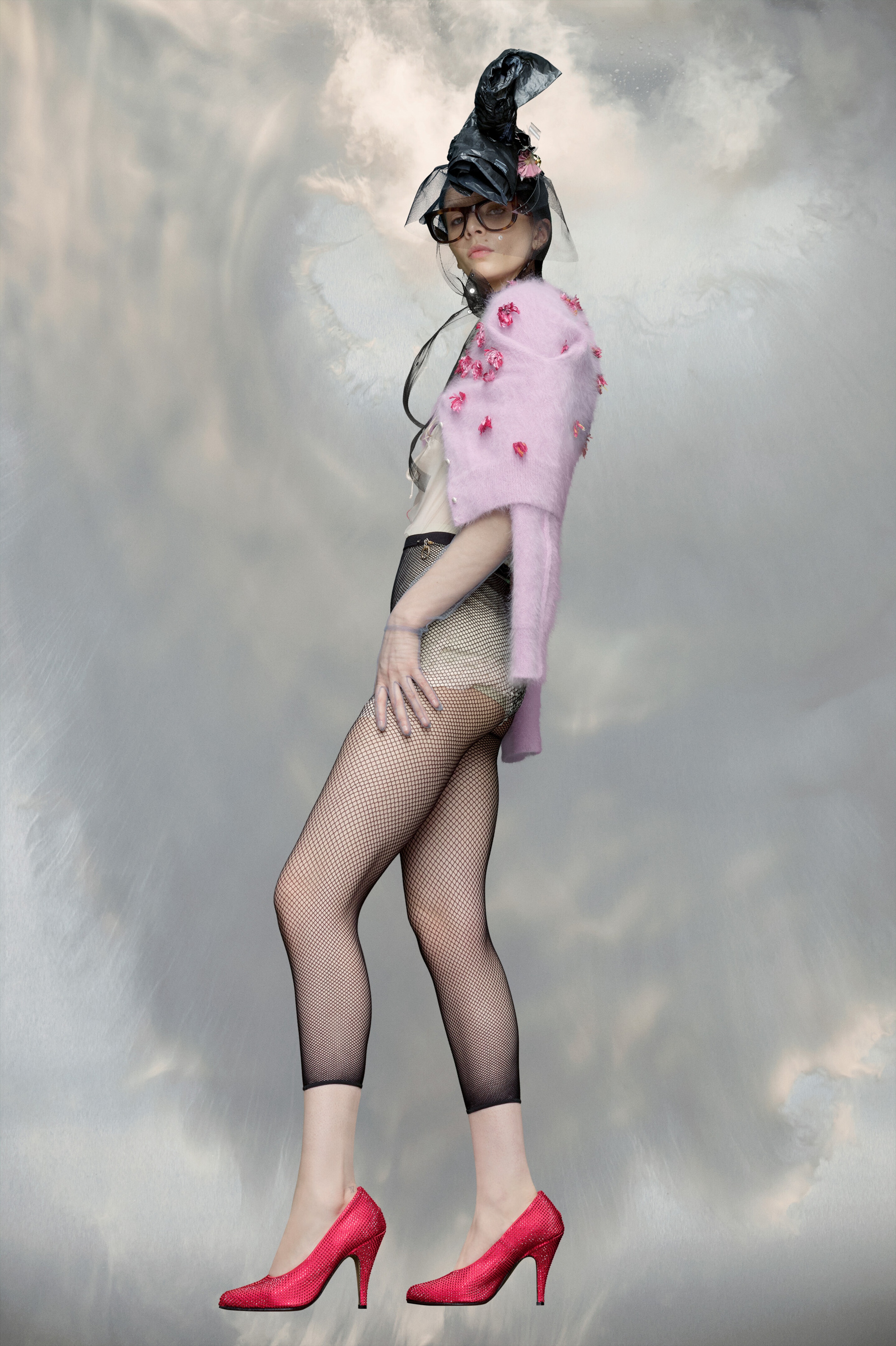 Flower knit cardigan - 3