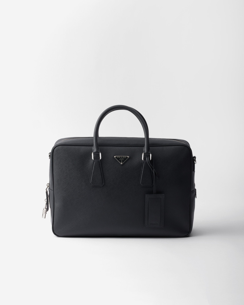 Saffiano leather work bag 1