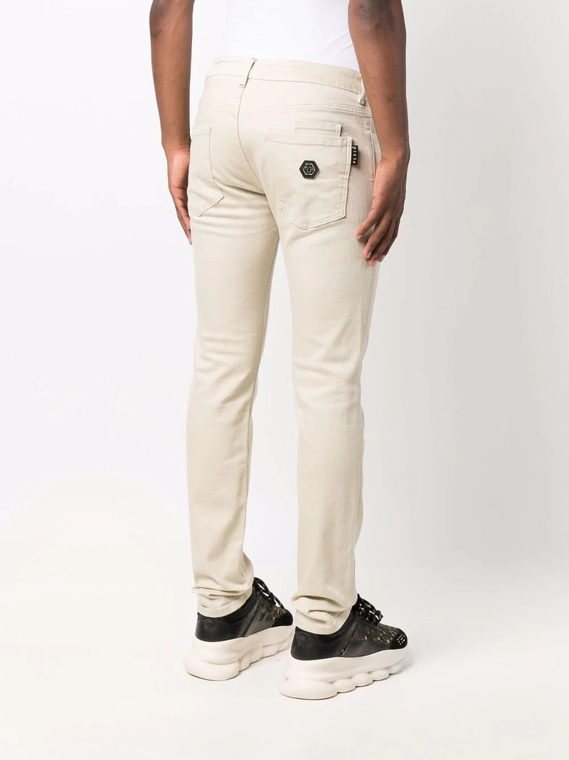 logo-plaque slim-fit jeans 4