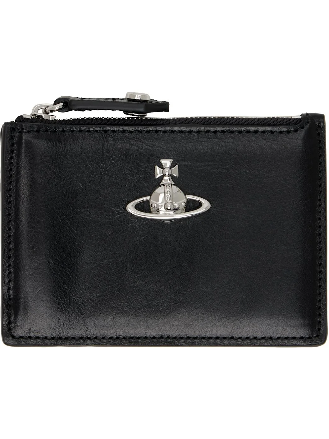 Black Slim Long Card Holder - 1