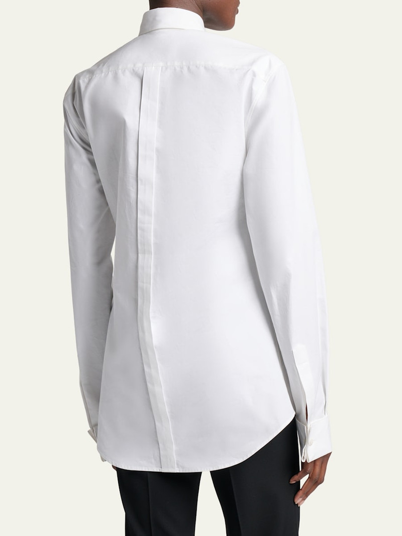 Garden Flower Cotton Poplin Button-Down Shirt 3