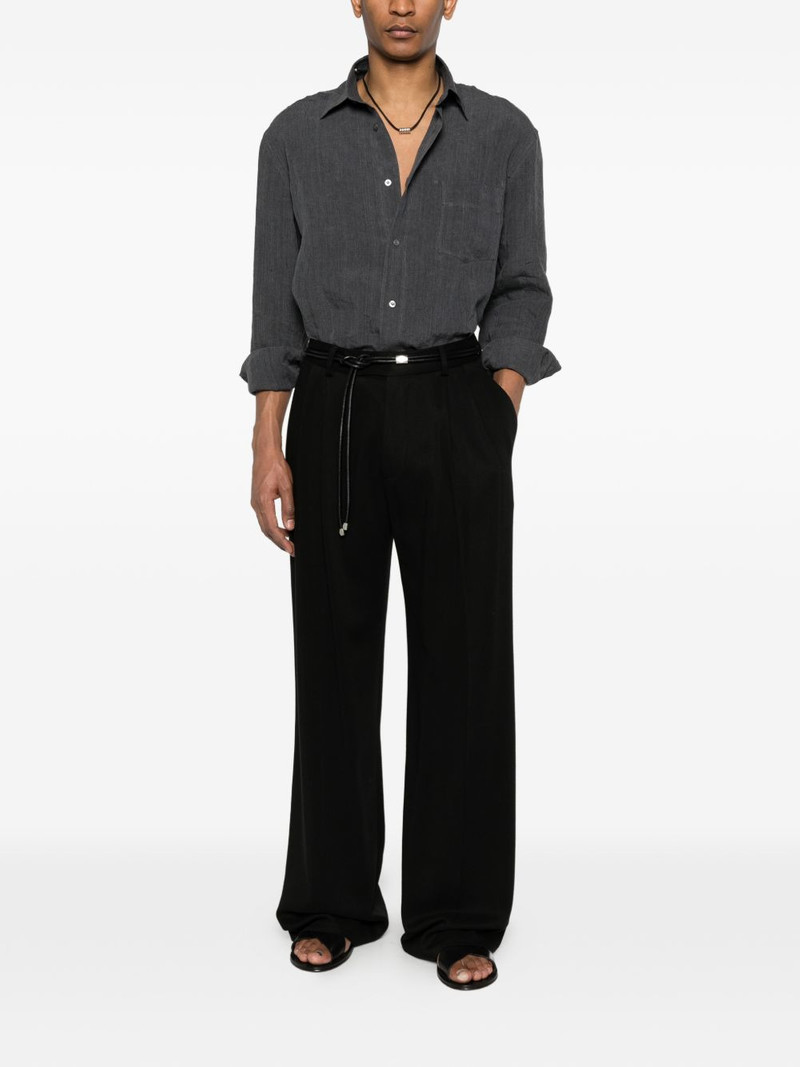 LARDINI chest-pocket buttoned shirt outlook