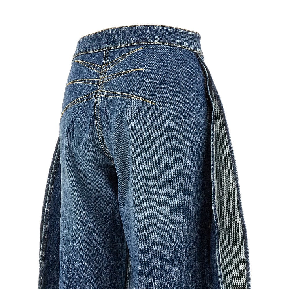 STONE WASHED DENIM 'PETAL' JEANS - 4