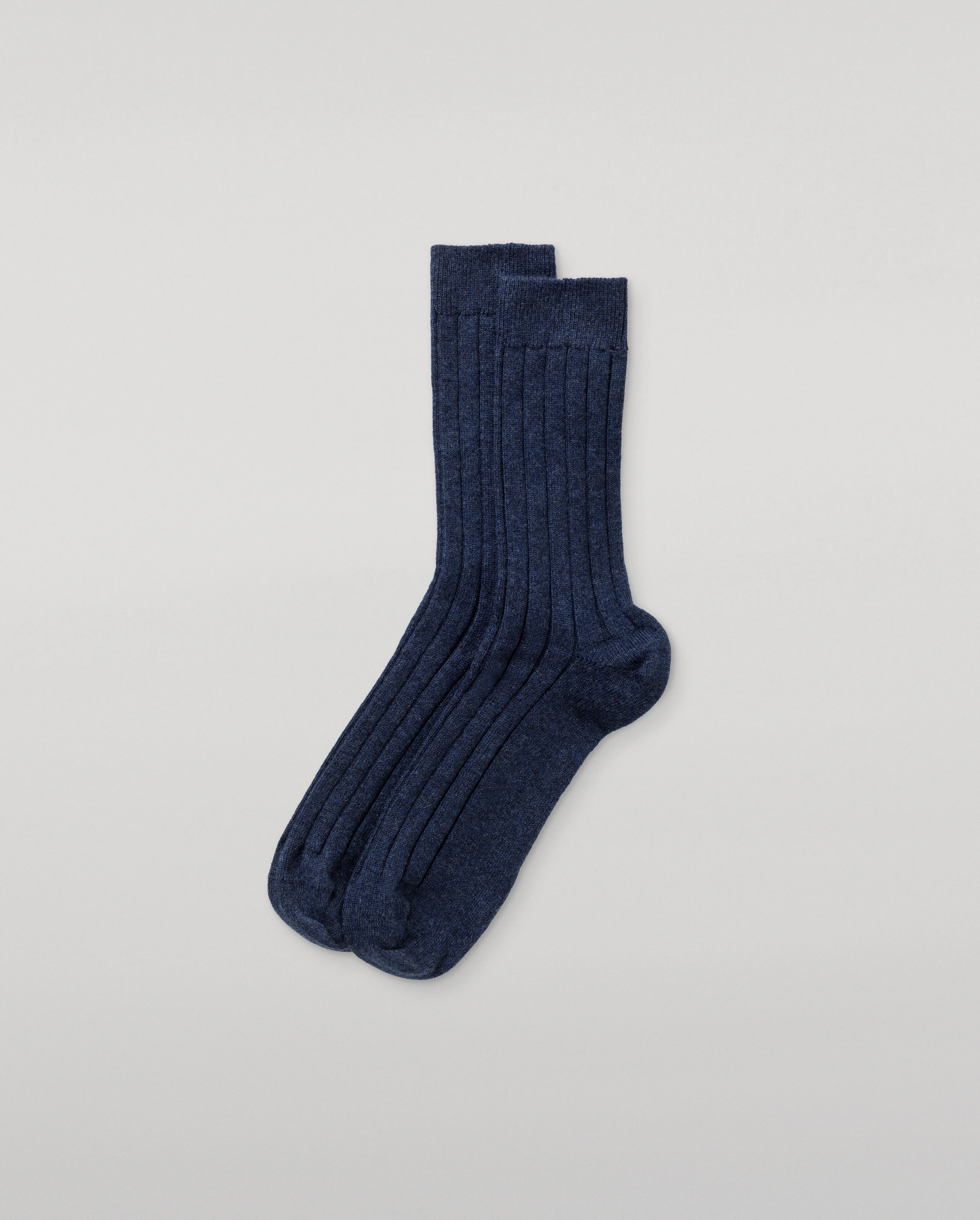 Fleming Men's Navy Cashmere Socks - 1